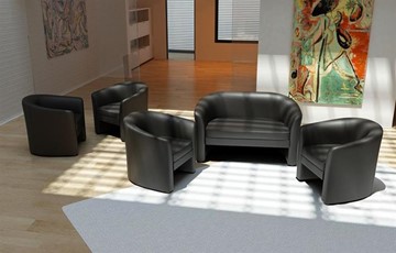 Офисный диван 2-местный Крон, экокожа в Находке - предосмотр 1